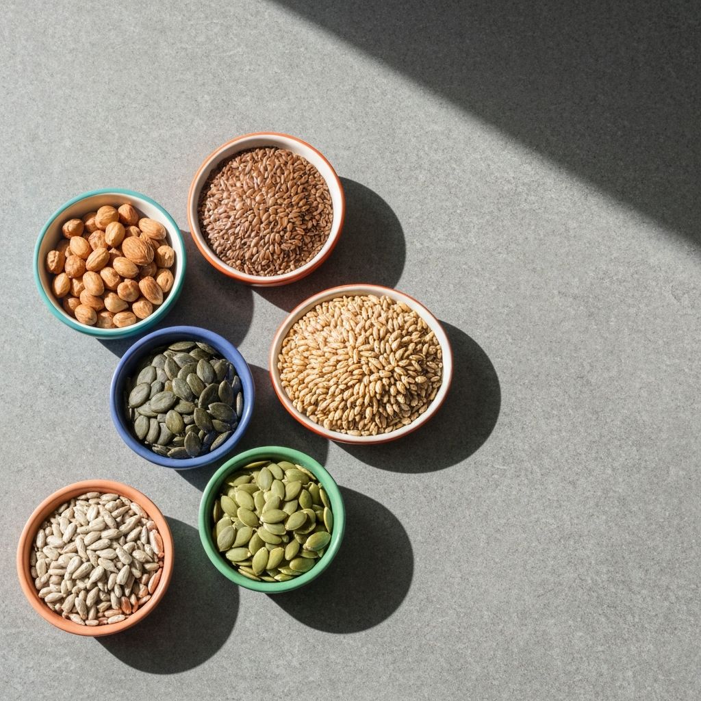 Nuts, seeds and whole grains